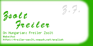 zsolt freiler business card